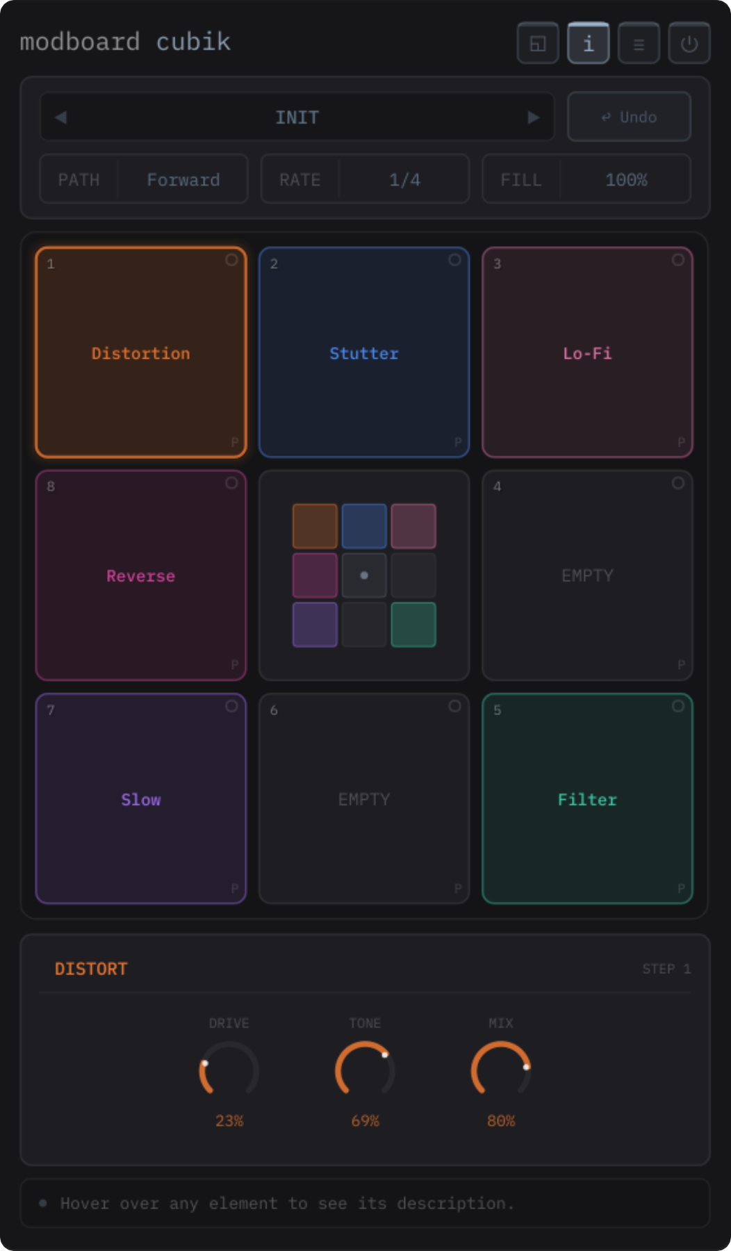 Cubik Full Interface